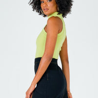 The Lola Mini Skirt Contrast Stitching Black