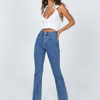 Dark Wash Flare Jean Denim