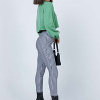 Iggy Gingham Pants Black/White