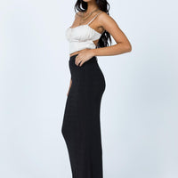 Harriette Maxi Skirt Black