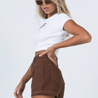 Darby A Line Short Brown