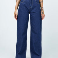 Motel Extra Wide Jeans Indigo Blue