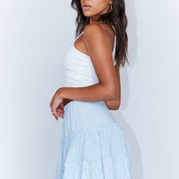 Addison Mae Mini Skirt Baby Blue
