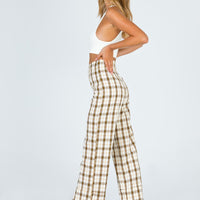 Euros Pants Yellow Check