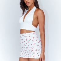 Selby Mini Skirt White Floral