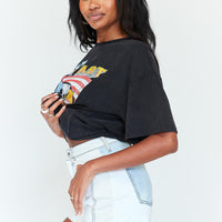 Dani Patchwork Denim Shorts