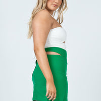Amara Cut Out Mini Skirt Green