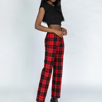 Zara Pant Red Check