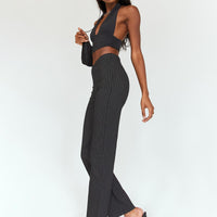 Billie D Ring Pants Black