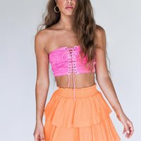 Greta Mini Skirt Orange