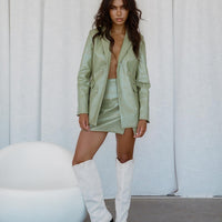 Good Vibes Mini Skirt Green