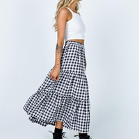 Hale Midi Skirt Black / White