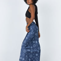 Miller Midi Skirt Blue