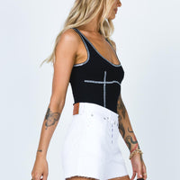 Xena Denim Shorts White