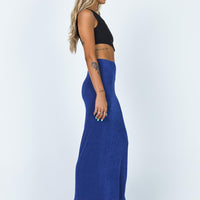 Harriette Maxi Skirt Blue