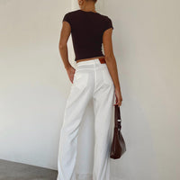 Kalinda Denim Jeans White