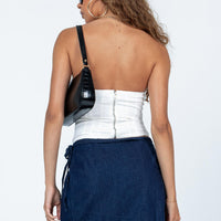 Motel Valita Mini Skirt Denim