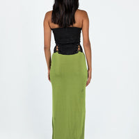 Harriette Maxi Skirt Green