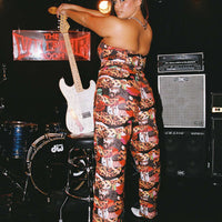 Main Stage Low Rise Pants Multi Curve