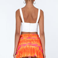 Amelia Mini Skirt Orange