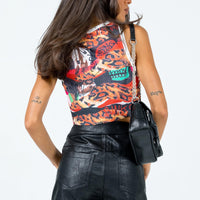 Space Girl PU Booty Shorts Black