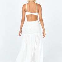 Porto Maxi Skirt White