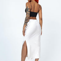 Ruby Midi Skirt Champagne Eco