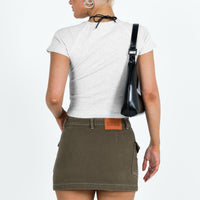 Travers Cargo Skirt Green