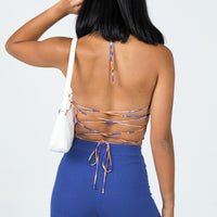 Seylena Knit Shorts Blue