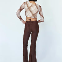 Cooper Tie Waist Pants Brown