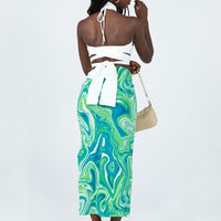 Yelena Midi Skirt Green