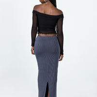 Salte Maxi Skirt Slate