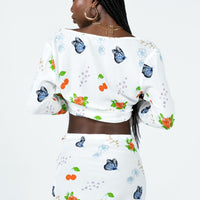 Drawn To You Mini Skirt Multi