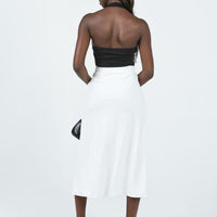 Mabel Midi Skirt White White