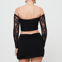 Angel Mini Skirt Black