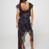 Kelber Maxi Skirt Purple / Multi