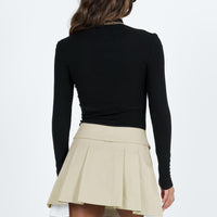 Utility Mini Skirt Beige