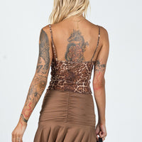 Wilcox Mini Skirt Brown