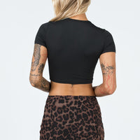 Lidya Ultra Micro Mini Skirt Leopard