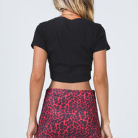 Cairen Mini Skirt Red