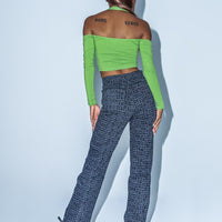 Text Me High Rise Straight Leg Jeans Black
