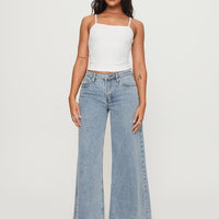Toby Low Rise Baggy Jeans Light Wash