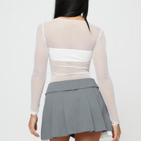 Utility Mini Skirt Slate