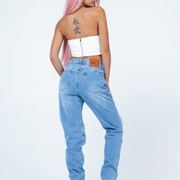 Moxie Straight Leg Denim Jeans