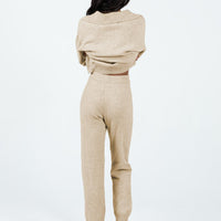 Waite Knit Pants Beige