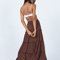 Miriah Maxi Skirt Brown