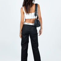 Dava Low Rise Pants Black