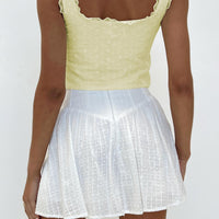 Hazal Mini Skirt White