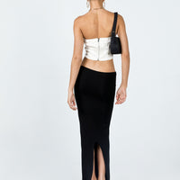 Jordan Knit Midi Skirt Black