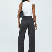 Archer Pants Pinstripe Black